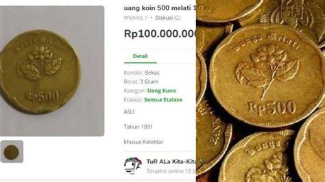 Fakta Sebenarnya Uang Koin Rp 500 Gambar Bunga Melati Dihargai Rp 400