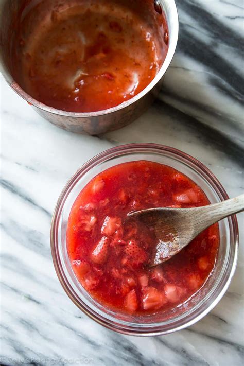 Brown Butter Pound Cake With Strawberry Compote Sally S Baking Addiction