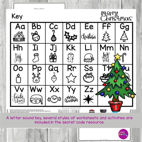 Christmas Handwriting Secret Code Activities And Worksheets Made By Teachers