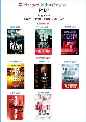 Calaméo Programme HarperCollins Polar 1er Semestre 2024