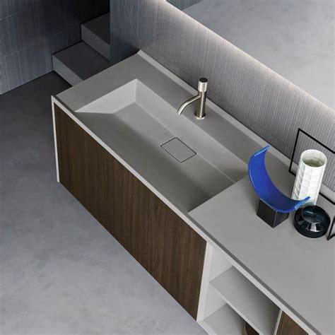 Lavabo Da Incasso Ypsilon 70 Arbi In Teknoform® Con Piano