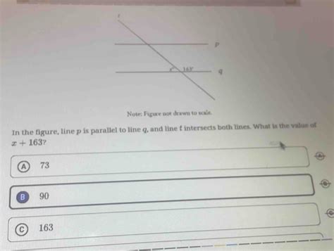 Note Figure Not Drawn To Scale In The Figure Line P Is Parallel To