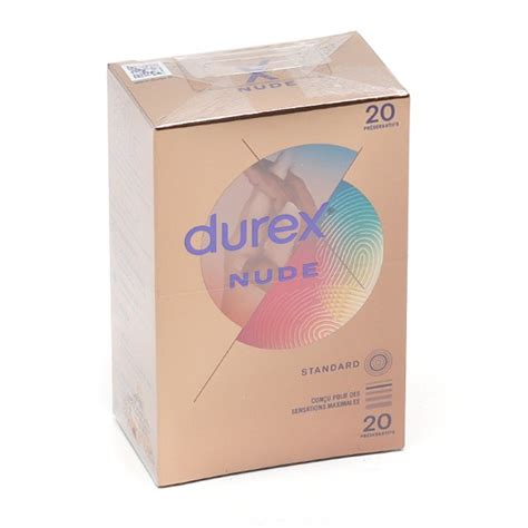 Durex Nude ultra fin Préservatifs en latex Lubrifiés