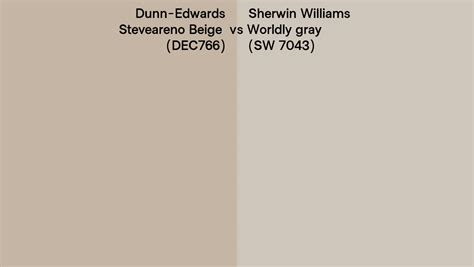 Dunn Edwards Steveareno Beige Dec766 Vs Sherwin Williams Worldly Gray