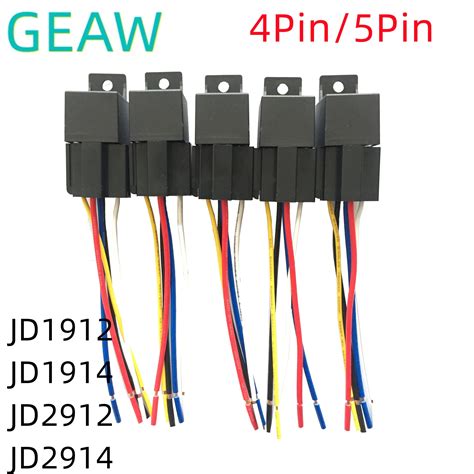 Pcs Waterproof Automotive Relay V A Car Relay P Wires Pin