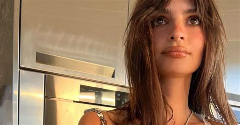 Emily Ratajkowski Risks Wardrobe Malfunction As She Goes Braless Under See Through Dress Daily