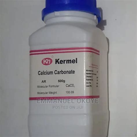 Kermel Calcium Carbonate 500g Molecular Formula Caco3 In Isolo