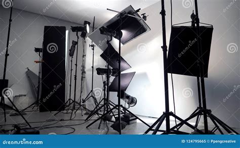 Lighting Setup In Studio For Commercial Works Royalty-Free Stock Photo ...