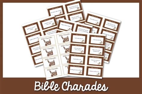 100 Best Bible Charades Printable Cards