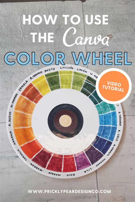 How to Use the Canva Color Wheel - Canva Color Tools - Prickly Pear ...