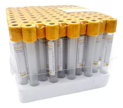 Tubo Tipo Vacutainer Extracci N De Sangre Amarillo Oro Ml Env O Gratis