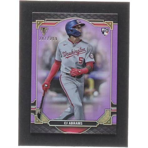 CJ Abrams 2022 Topps Triple Threads Amethyst 95 RC 287 299 Pristine