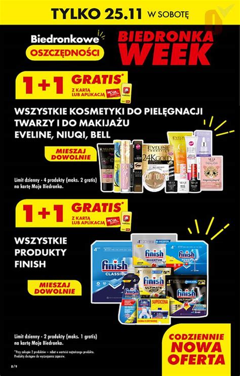 Biedronka W Tym Tygodniu Finish Gratis Kosmetyki