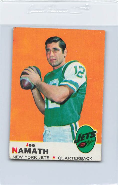 1969 Topps 100 Joe Namath Jets VG EX DA B967 EBay