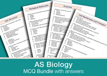 Biology Multiple Choice Question Bundle By Lane Biology Tutor TPT