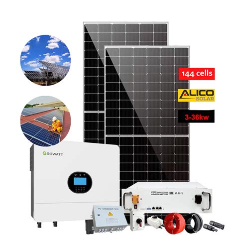 China Complete Set Solar Energy System W House Hybrid Solar System