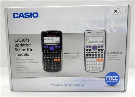 Lot Casio Scientific Calculators Models Fx 82au Plus Ii And Fx 100au Plus