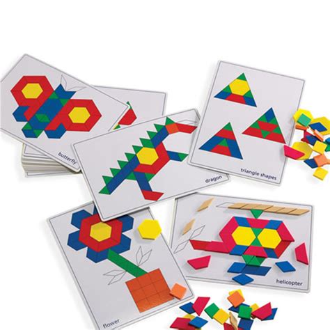 Pattern Blocks Picture Cards 20 Cards