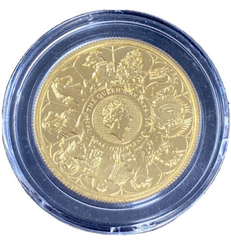 Great Britain Oz Gold Queen S Beast Completer Coin Ebay