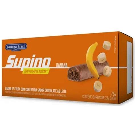 Barra Supino Zero Chocolate Ao Leite G Banana Brasil Naturemix