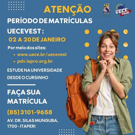 Cursinho UECEVest abre inscrições para novas turmas UNIVERSIDADE