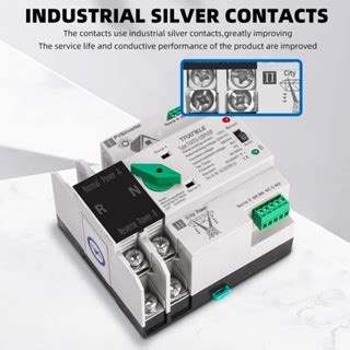 2P 3P 4P Din Rail ATS PV Inverter Dual Power Automatic Transfer