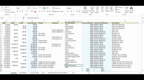 Prepaid Expense Reconciliation Template Excel