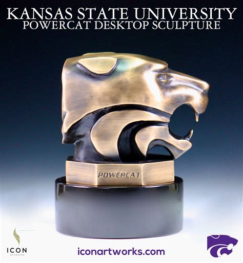 Kansas State Powercat Desktop Sculpture – Icon Artworks