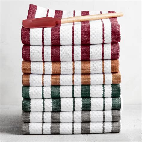 Williams Sonoma Classic Striped Kitchen Towels Set Of 4 Williams Sonoma