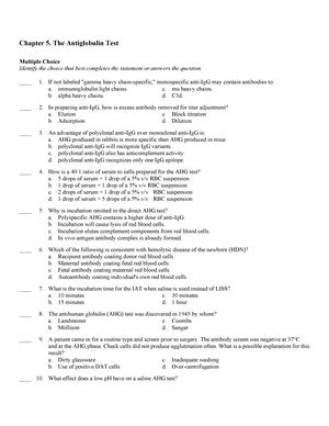 Ch07 Test Bank For Modern Blood Banking And Transfusion Practices By