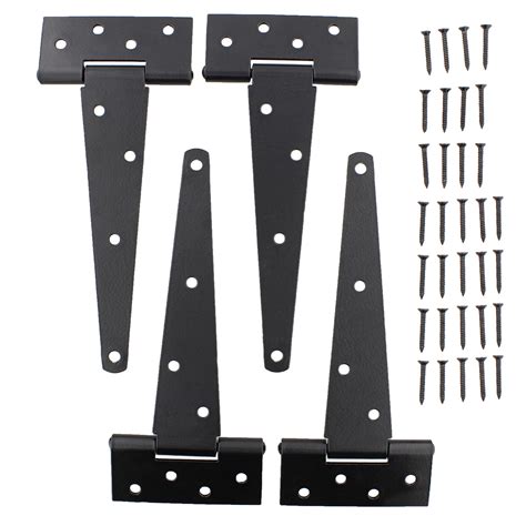 Rural365 Triangle Door Hinge 4 Pk Heavy Duty 8in Farmhouse Style Door