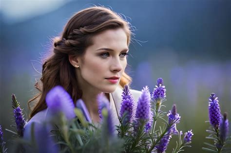 Premium Ai Image A Woman With A Braid In Her Hair