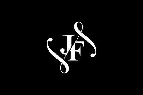 Jf Monogram Logo Design V Graphic By Greenlines Studios Creative Fabrica