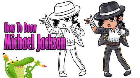 How To Draw Michael Jackson Cartoon Step By Step Youtube