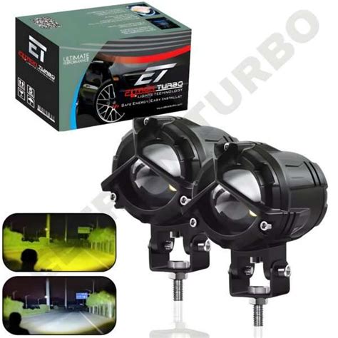 Fog Light High Bright LED Y Shaped Universal Fit For All Vehicles