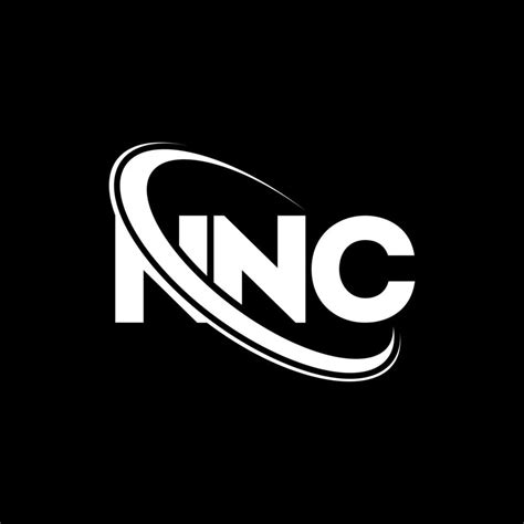 logotipo de nc carta nnc diseño del logotipo de la letra nnc