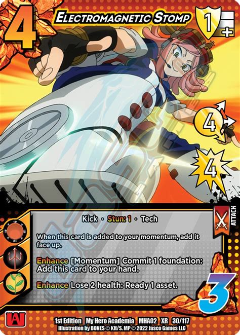 Electromagnetic Stomp Xr Universus My Hero Academia Crimson