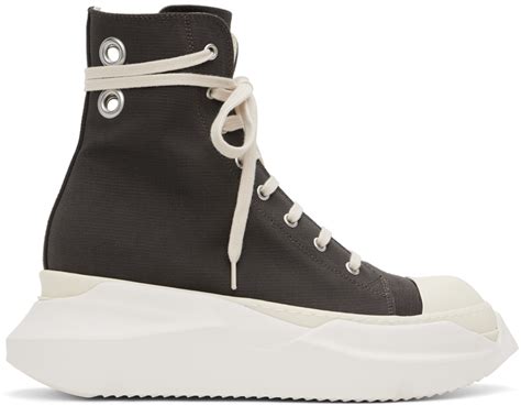 Gray Abstract Sneakers By Rick Owens Drkshdw On Sale