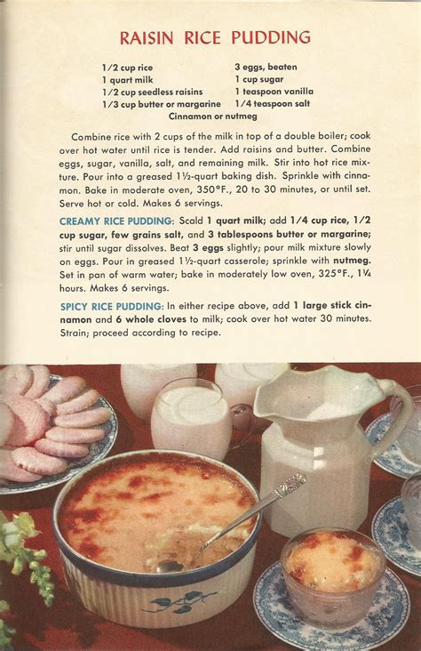 Vintage Recipes Desserts From 1953 Vintage Recipes Desserts Lemon