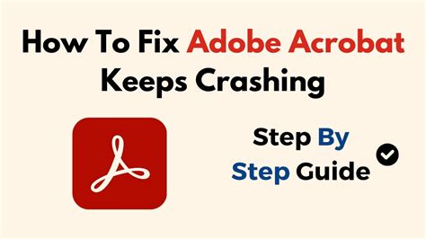 How To Fix Adobe Acrobat Keeps Crashing Youtube