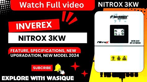 Inverex Nitrox 3KW 2024 Model Review Best IP65 Solar Inverter In