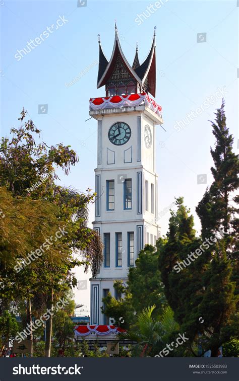 Jam Gadang Clock Tower Icon Bukittinggi Stock Photo