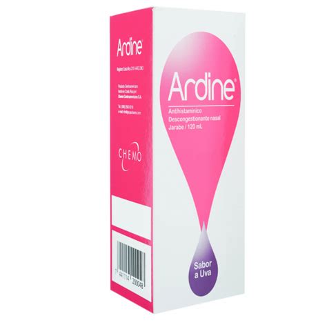 Ardine Jarabe Chemo 120ml – Compre en línea en su Farmacia y Libreria Leisa