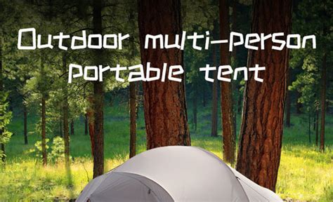 Outdoor Multi Person Double Layer Aluminum Pole Tent ZheJiang Kaisi