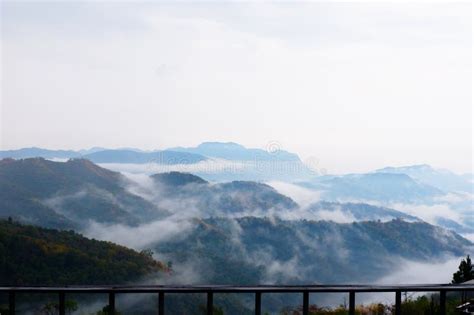 View Point on Mountain in Phetchabun Province,nature Scenic Foggy Stock ...