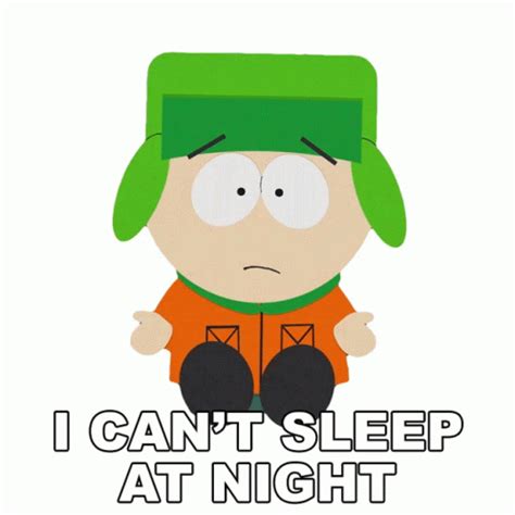 I Cant Sleep At Night Kyle Broflovski Sticker I Cant Sleep At Night