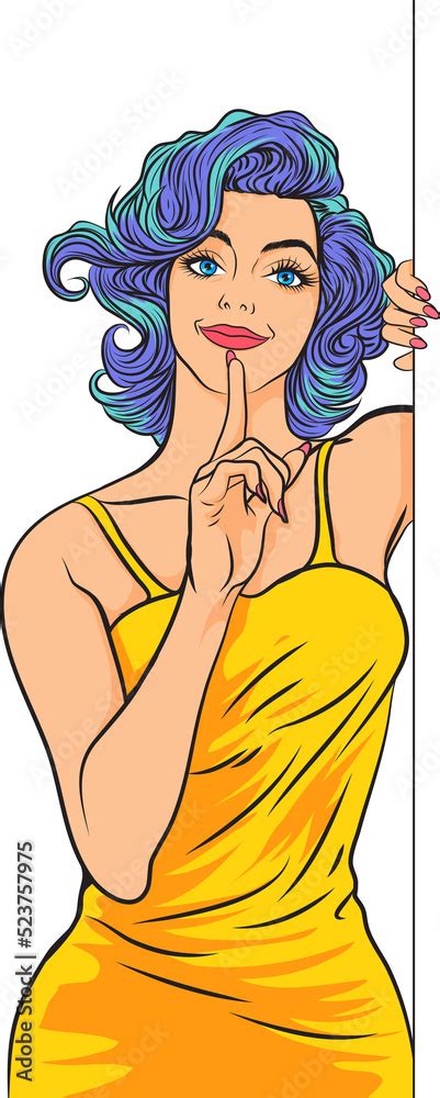 Sexy Woman Comics Pop Art Style Stock イラスト Adobe Stock