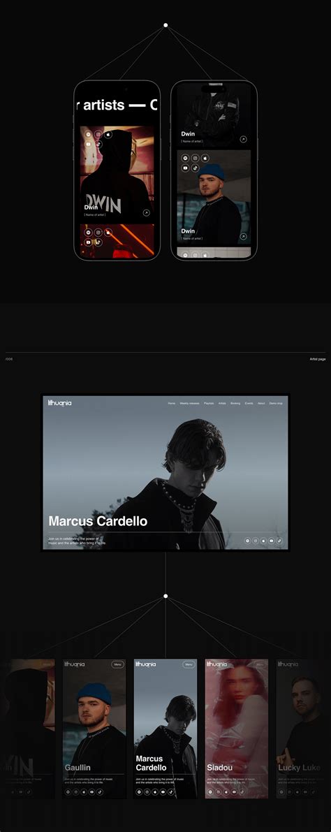 Lithuania HQ. Corporate website for music label :: Behance