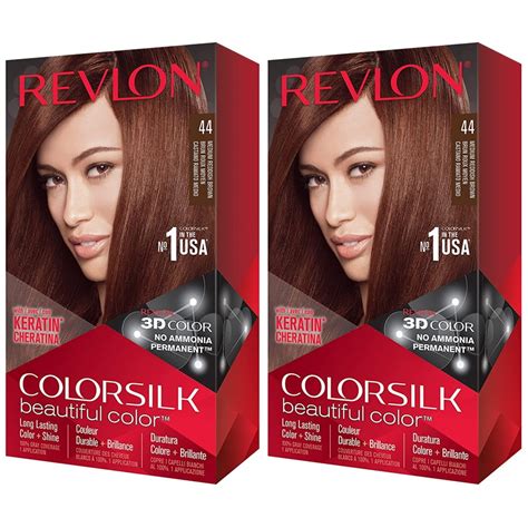 Pack Revlon Colorsilk Beautiful Color Permanent Hair Color With D