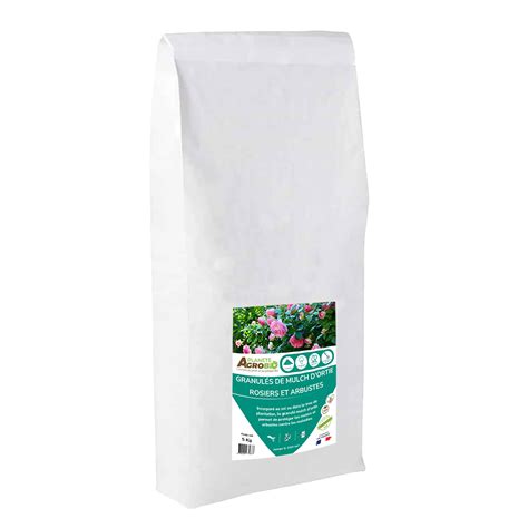 Granulés de mulch d ortie rosiers et arbustes 5kg Planète Agrobio